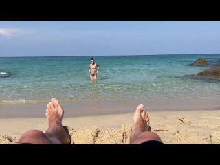 meet the blowjob queen on the beach | russian, babes, masturbation